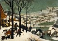 Les chasseurs dans la neige flamand Renaissance paysan Pieter Bruegel the Elder